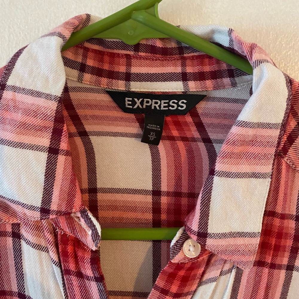 Express Plaid Button Down - Picture 2 of 2
